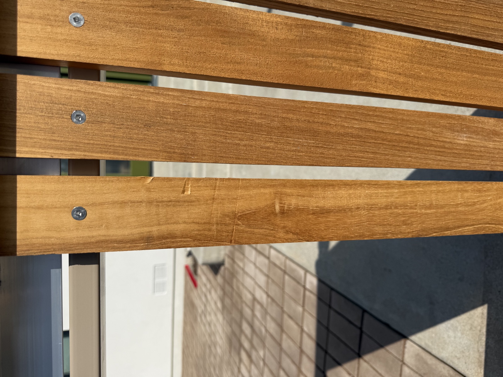 Fence boards face fastened to the frame