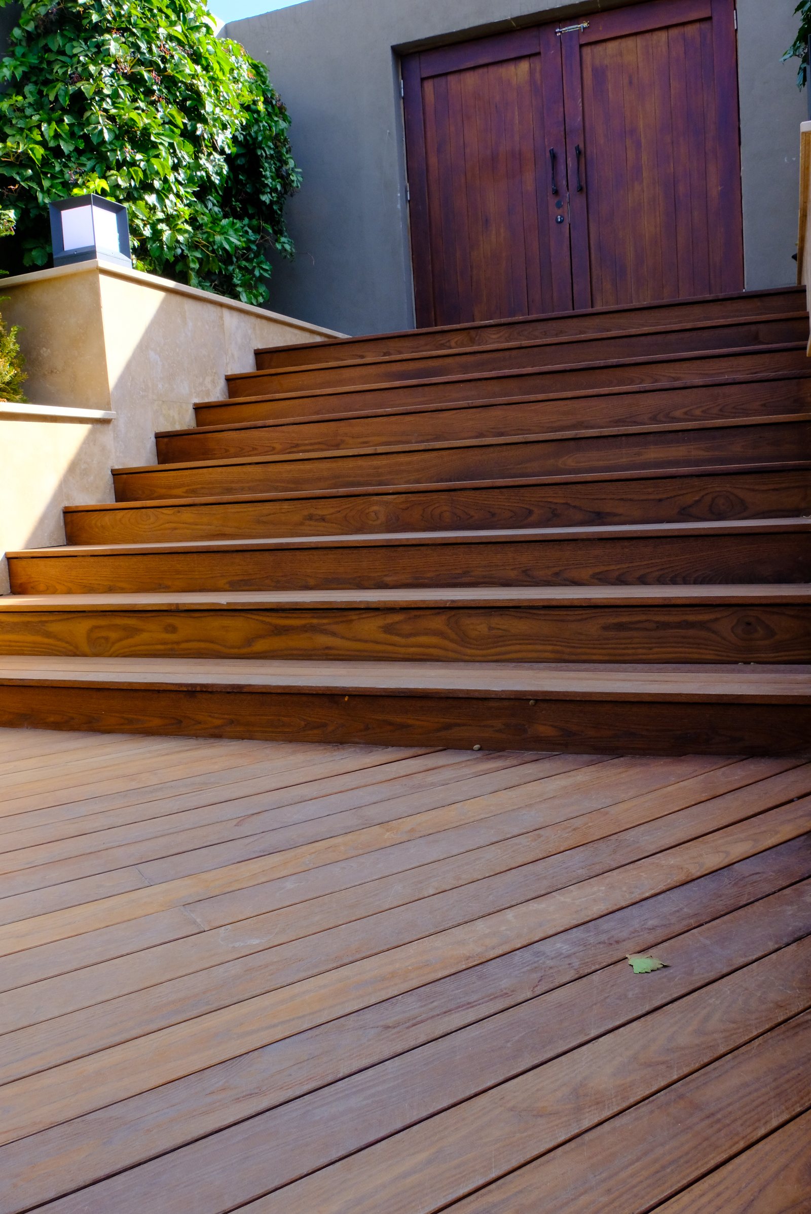 Exterior Stair Treads and Risers, Milled to a Drawing for a Deck or Porch