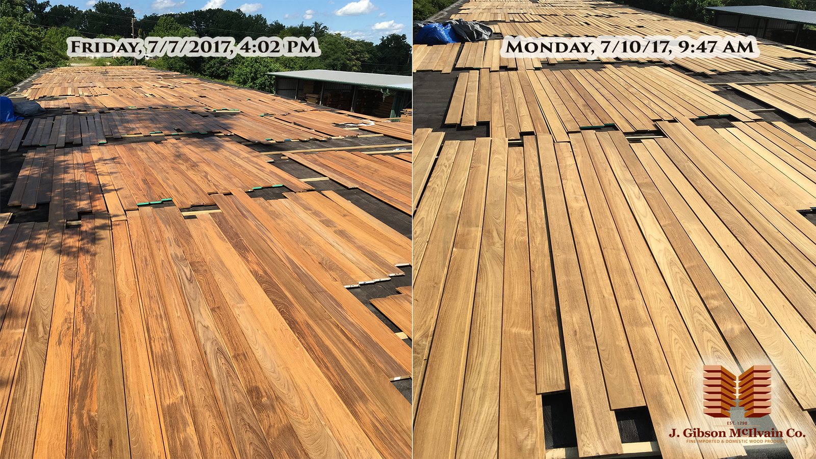 Matching New Teak to Weathered Teak on a Restoration Order