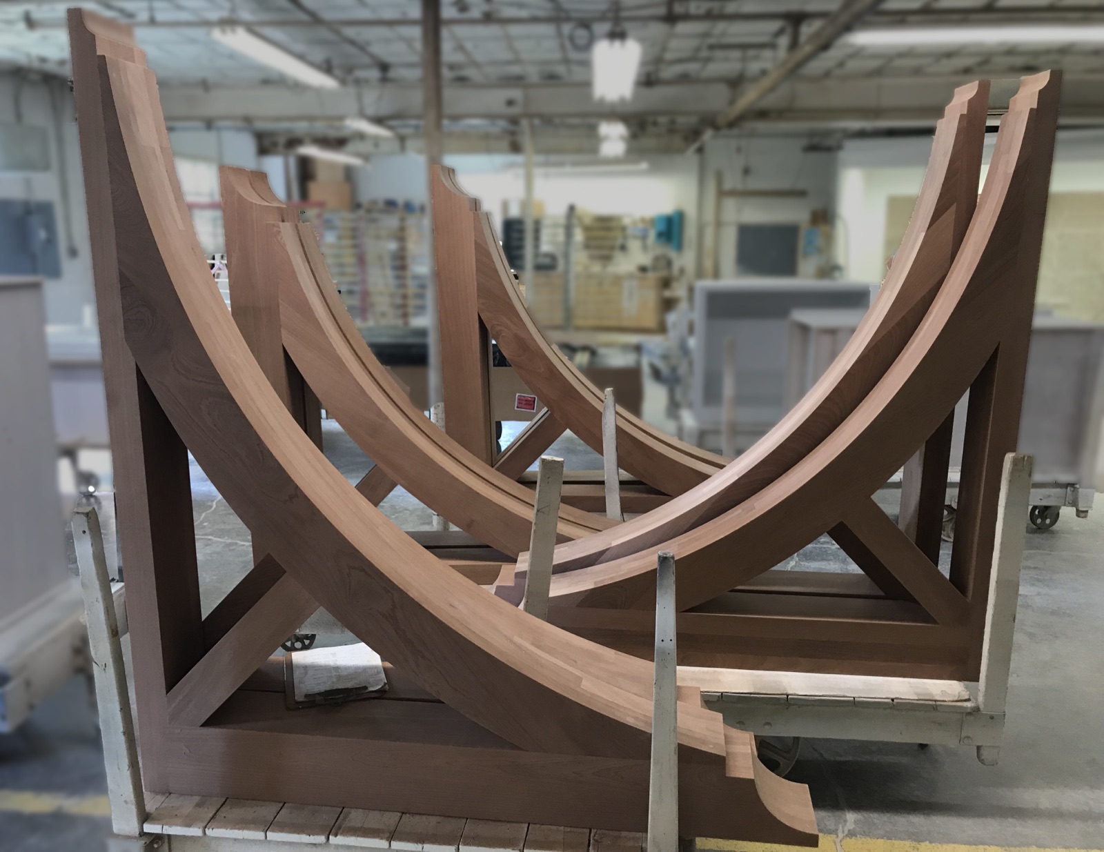 The full run of matching braces after production