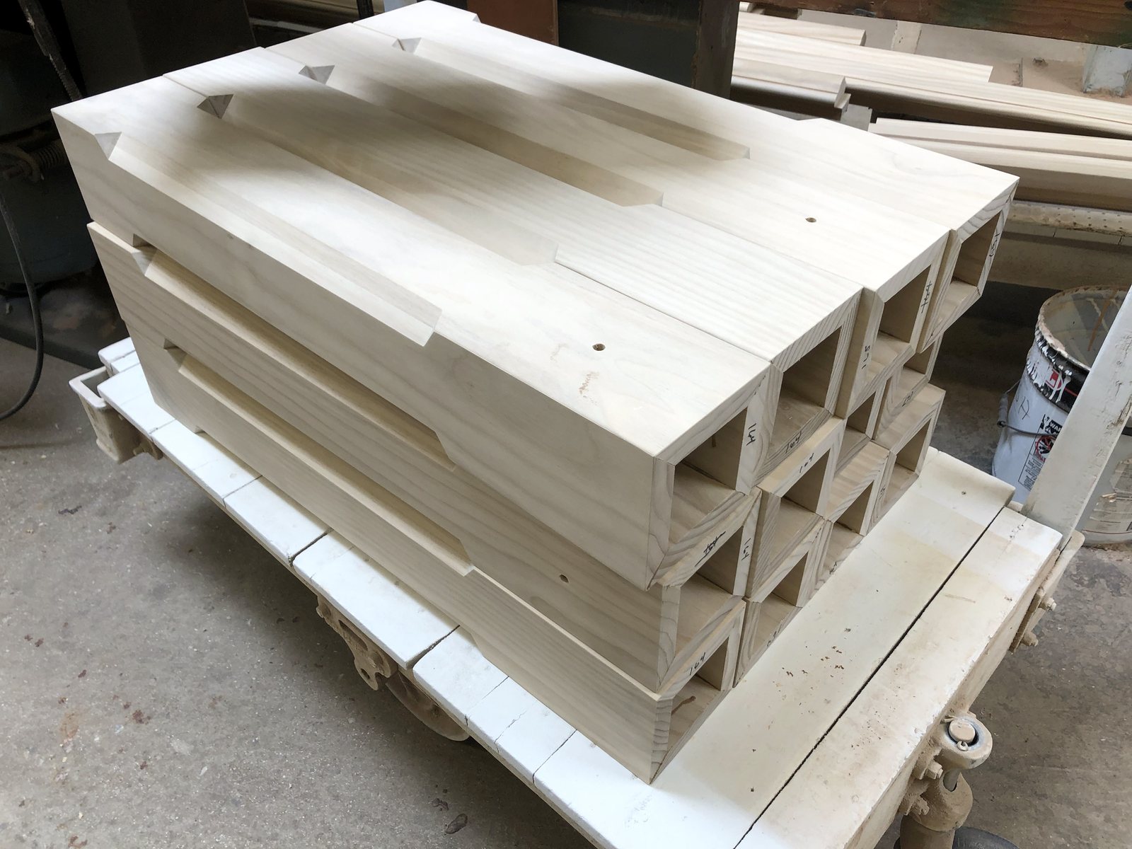 Modified wood post sleeves, the hollow wrap that goes around a structural core