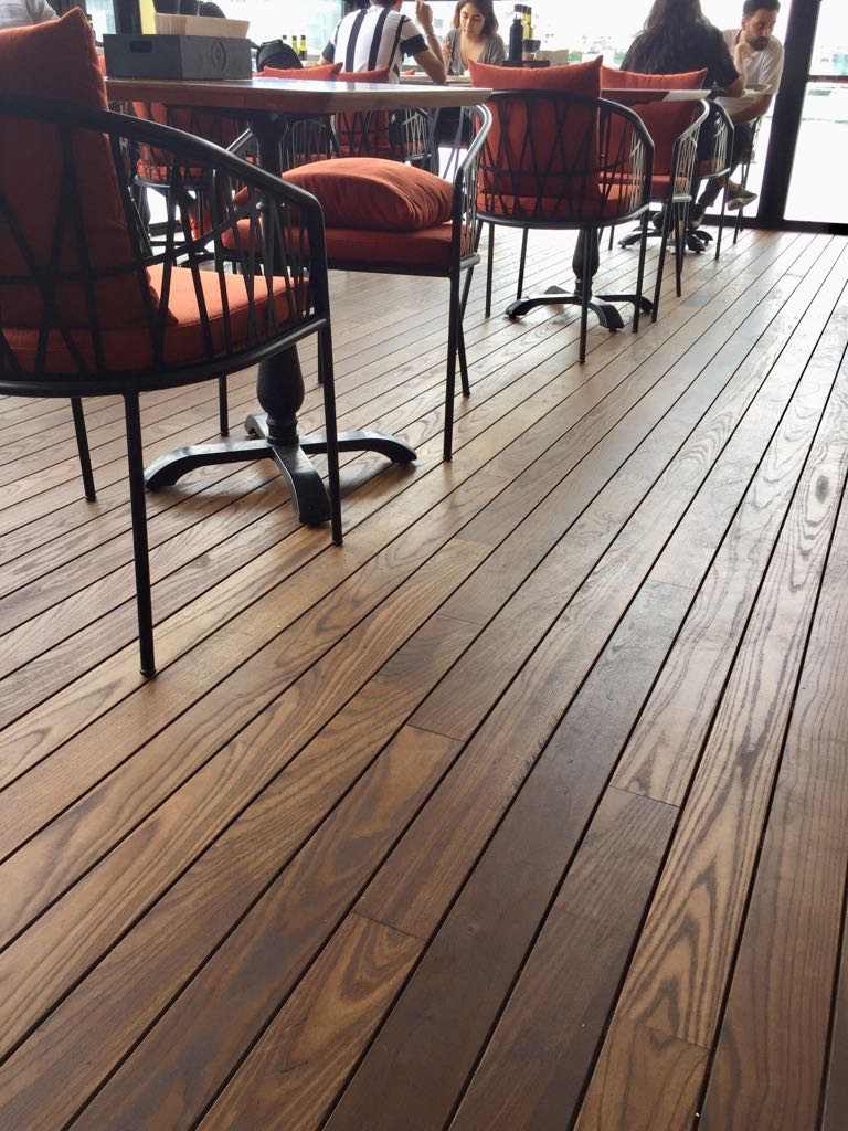 Rooftop Terrace Millwork on Pedestals and Sleepers, With Nothing Fastened Through