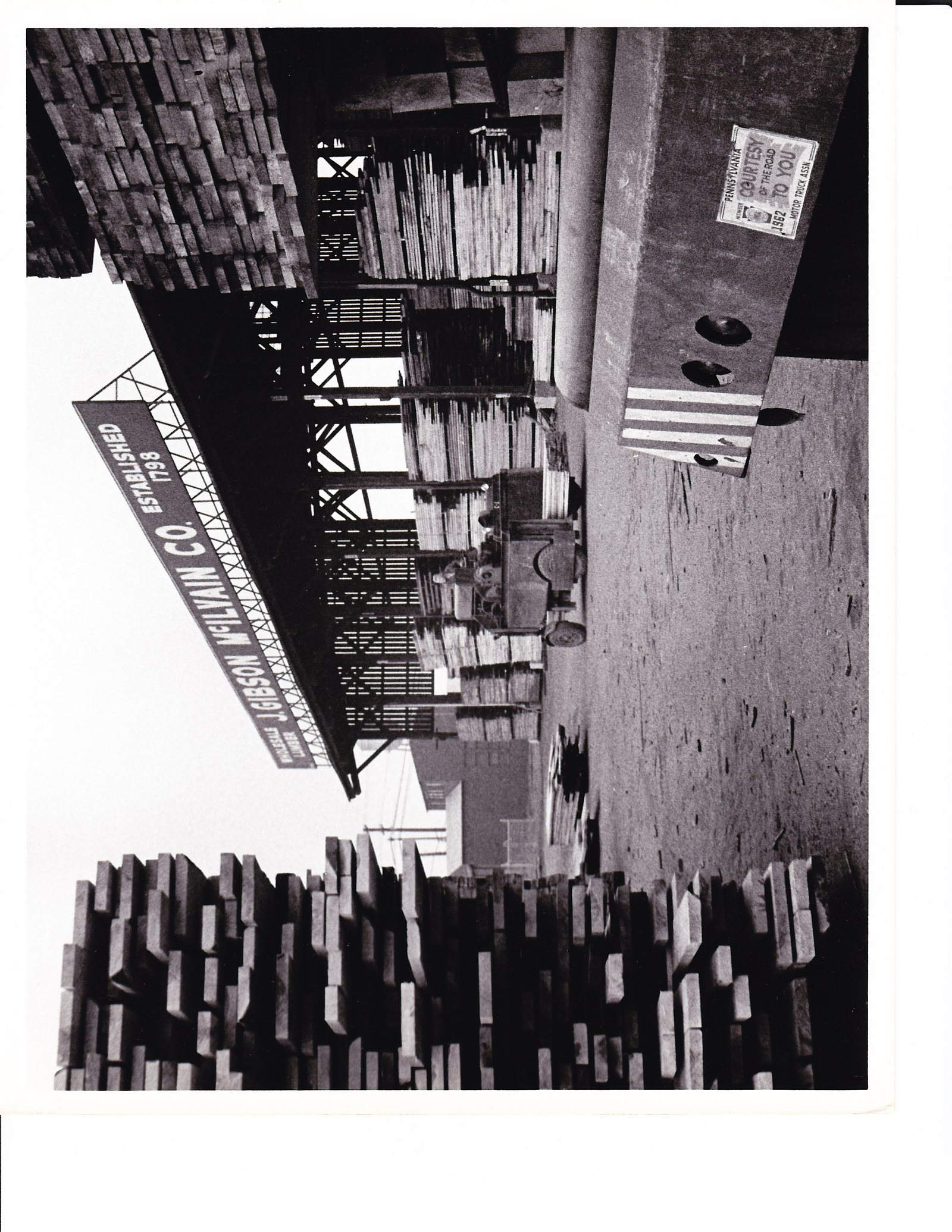 The Philadelphia lumber yard in the 1920s